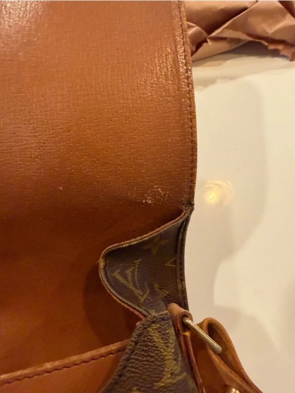Authentic Vintage Louis Vuitton Monogram Cartouchière Crossbody Bag